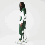 Lacoste מכנסי טרנינג גרפי מורשת DZ4D0D1072 ירוק לבן 291 גברים - Image 6