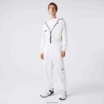 Lacoste מכנסי טרנינג דוחי מים טלאים DZ4D0D1106 לבן b5l גברים