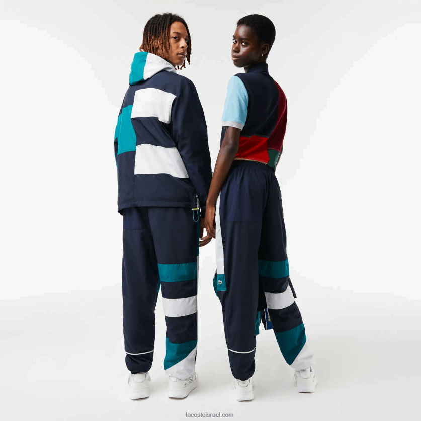 Lacoste מכנסי טרנינג טלאים דוחים מים DZ4D0D1586 multicolor c50 גברים - Image 2