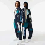 Lacoste מכנסי טרנינג טלאים דוחים מים DZ4D0D1586 multicolor c50 גברים