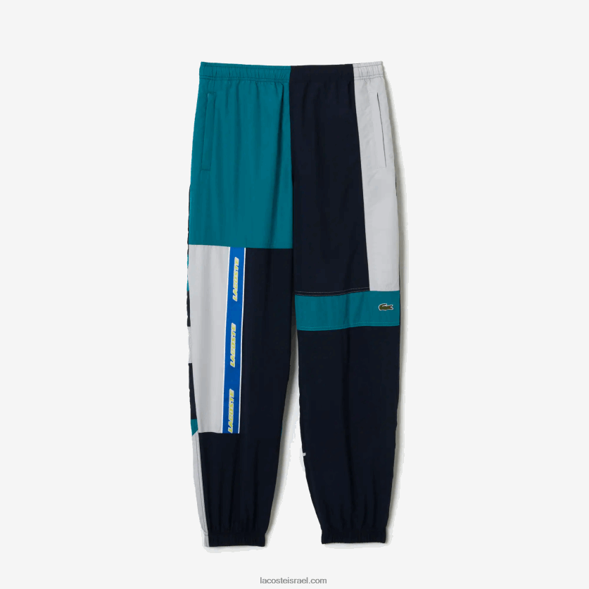 Lacoste מכנסי טרנינג טלאים דוחים מים DZ4D0D1586 multicolor c50 גברים - Image 4