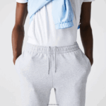 Lacoste מכנסי טרנינג טניס ספורט כותנה DZ4D0D1204 chine אפור cca גברים - Image 8