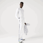 Lacoste מכנסי טרנינג טניס עם הדפסי צד DZ4D0D1088 לבן 001 גברים