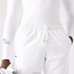 Lacoste מכנסי טרנינג טניס עם הדפסי צד DZ4D0D1088 לבן 001 גברים - Image 7