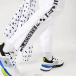Lacoste מכנסי טרנינג טניס עם הדפסי צד DZ4D0D1088 לבן 001 גברים - Image 8