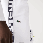 Lacoste מכנסי טרנינג טניס עם הדפסי צד DZ4D0D1088 לבן 001 גברים - Image 9