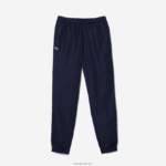 Lacoste מכנסי טרנינג טניס עם הדפסי צד DZ4D0D1089 כחול כהה 166 גברים - Image 4