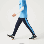 Lacoste מכנסי טרנינג טניס עמידים בריצה DZ4D0D993 כחול כהה לבן 61e גברים - Image 5