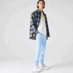 Lacoste מכנסי טרנינג טניס פליסה DZ4D0D1157 כחול hbp גברים