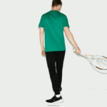 Lacoste מכנסי טרנינג טניס פליסה DZ4D0D958 שחור 031 גברים - Image 3