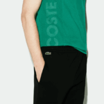 Lacoste מכנסי טרנינג טניס פליסה DZ4D0D958 שחור 031 גברים - Image 5