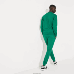 Lacoste מכנסי טרנינג טניס פליסה DZ4D0D959 ירוק s6w גברים - Image 3