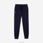 Lacoste מכנסי טרנינג טניס פליסה DZ4D0D961 כחול כהה 166 גברים - Image 3