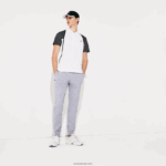 Lacoste מכנסי טרנינג טניס פליסה DZ4D0D964 chine אפור cca גברים
