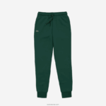 Lacoste מכנסי טרנינג טניס פליסה DZ4D0D985 ירוק 132 גברים