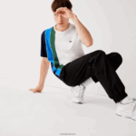Lacoste מכנסי טרנינג טפטה טפט טניס טניס יהלומים DZ4D0D1113 שחור 031 גברים