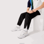 Lacoste מכנסי טרנינג טפטה טפט טניס טניס יהלומים DZ4D0D1113 שחור 031 גברים - Image 8
