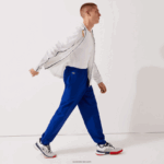 Lacoste מכנסי טרנינג טפטה טפט טניס טניס יהלומים DZ4D0D1114 כחול bdm גברים