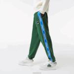 Lacoste מכנסי טרנינג להקה ממותגים DZ4D0D1026 ירוק 132 גברים - Image 2