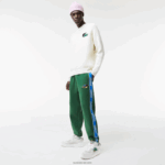 Lacoste מכנסי טרנינג להקה ממותגים DZ4D0D1026 ירוק 132 גברים