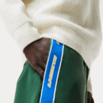 Lacoste מכנסי טרנינג להקה ממותגים DZ4D0D1026 ירוק 132 גברים - Image 4