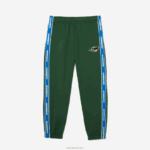 Lacoste מכנסי טרנינג להקה ממותגים DZ4D0D1026 ירוק 132 גברים - Image 5