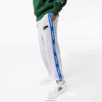 Lacoste מכנסי טרנינג להקה ממותגים DZ4D0D1027 chine אפור cca גברים - Image 2