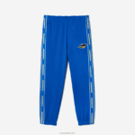 Lacoste מכנסי טרנינג להקה ממותגים DZ4D0D1028 כחול k1q גברים - Image 4