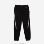 Lacoste מכנסי טרנינג להקות מודפסות DZ4D0D1459 שחור 031 גברים - Image 5