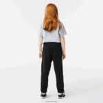 Lacoste מכנסי טרנינג להקות מודפסות DZ4D0D3223 שחור כחול 985 ילדים - Image 2