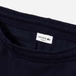 Lacoste מכנסי טרנינג להקות ניגודיות DZ4D0D1059 כחול כהה צהוב 144 גברים - Image 2