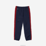 Lacoste מכנסי טרנינג להקת קונטרסט DZ4D0D3225 סיכה בורדו כחול כהה ילדים - Image 5