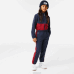 Lacoste מכנסי טרנינג להקת קונטרסט DZ4D0D3225 סיכה בורדו כחול כהה ילדים - Image 8