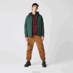Lacoste מכנסי טרנינג מיתוג במידות גדולות בניגוד DZ4D0D1002 חום z0w גברים - Image 2