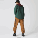 Lacoste מכנסי טרנינג מיתוג במידות גדולות בניגוד DZ4D0D1002 חום z0w גברים - Image 3