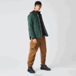 Lacoste מכנסי טרנינג מיתוג במידות גדולות בניגוד DZ4D0D1002 חום z0w גברים - Image 5