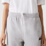 Lacoste מכנסי טרנינג מכותנה אורגנית DZ4D0D1048 chine אפור cca גברים - Image 6