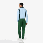 Lacoste מכנסי טרנינג מכותנה אורגנית DZ4D0D292 ירוק 132 גברים - Image 3