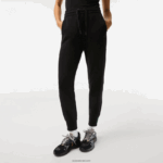 Lacoste מכנסי טרנינג מכותנה DZ4D0D2404 שחור 031 נשים - Image 2