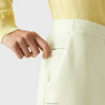 Lacoste מכנסי טרנינג ממותגים בגזרה דקיקה DZ4D0D974 צהוב 6gd גברים - Image 6