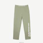 Lacoste מכנסי טרנינג ממותגים לרגליים DZ4D0D545 ירוק חאקי g21 גברים - Image 4