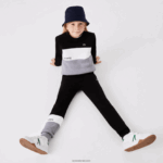 Lacoste מכנסי טרנינג ממותגים DZ4D0D3214 שחור לבן אפור chine nua ילדים
