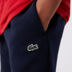 Lacoste מכנסי טרנינג ממותגים DZ4D0D3215 חוק כהה כחול לבן אדום ילדים - Image 4