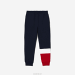 Lacoste מכנסי טרנינג ממותגים DZ4D0D3215 חוק כהה כחול לבן אדום ילדים - Image 6