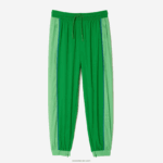 Lacoste מכנסי טרנינג עם אפקט מחורר DZ4D0D2426 ירוק dbf נשים - Image 4