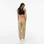 Lacoste מכנסי טרנינג עם אפקט מחורר DZ4D0D2427 בז' אפור 7je נשים - Image 3