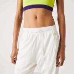 Lacoste מכנסי טרנינג עם הדפס ימי DZ4D0D2554 לבן 70V נשים - Image 7
