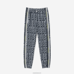 Lacoste מכנסי טרנינג עם הדפס לוגו DZ4D0D2395 שחור כחול לבן zi8 נשים - Image 4