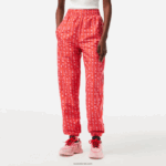 Lacoste מכנסי טרנינג עם הדפס לוגו DZ4D0D2396 כתום אדום ורוד zi1 נשים - Image 2