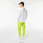 Lacoste מכנסי טרנינג עם הדפס רפלקטיבי DZ4D0D1046 צהוב 90v גברים - Image 3